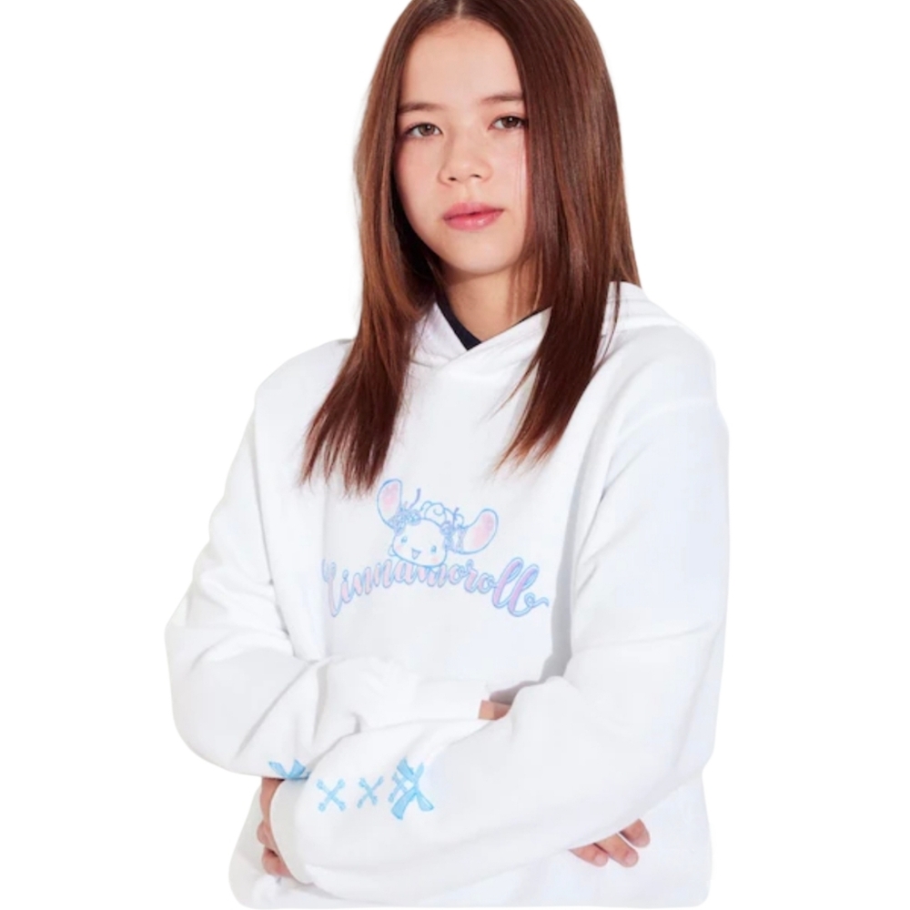 UNIQLO Girls Sanrio Characters Cinnamoroll White Sweat Hoodie Kids Size 13 Y